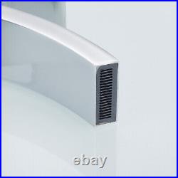 Bathroom Basin Mixer Taps Tall Waterfall Tap Counter Top Brass Faucet Chrome AL