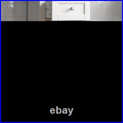 Bathroom Cabinet Single Double Wall Mounted Cupboard Tallboy MDF White Grey