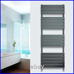 Modern Heated Towel Rail Radiator Bathroom Straight Ladder Warmer Flat Panel UK