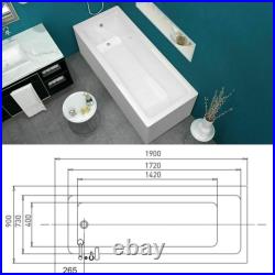 Modern Single ENDED BATH Tub Round Square leg Pack Included Huge Selection Sizes