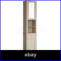 Priano Bathroom Cabinet Single Double Mirrored Doors Wall Mounted Tallboy Units